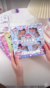 Stiker Anak Aesthetic Seri Momojan & Cici: Motif Terlaris Kartun Korea Manis Imut Lucu