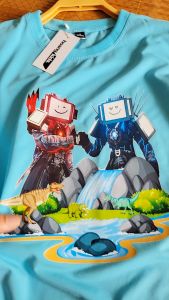 Áo thun in hình Titan TVMan nâng cấpSkibidi Speakerman Titan cameraman cho bé trai 14kg đến 42kg