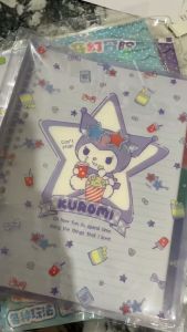 Buku catatan ring binder portabel buku pegangan lepas transparankartun anak cewek hadiah ulang tahun siswa 50 lembar