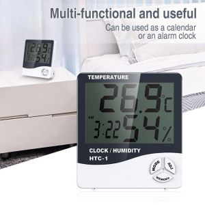 4 in1 LCD Digital Temperature Digital Display Indoor Electronic Temperature Meter For Household Thermometers