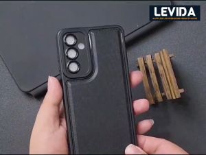 Luxury Case Leather Pro Kamera Black Samsung A05S Samsung M34 5G Samsung M54 5G