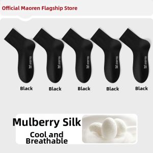 MiiOW | Mulberry Silk Antibacterial Mens Summer Socks