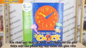 Bộ học cụ Đồng hồ dạy học gắn nam châm Gigo #1014MS (400x420 mm)