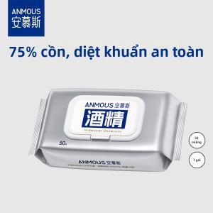 Anmous | Khăn Ướt Dày có 75% Cồn Thân Thiện với Trẻ Em