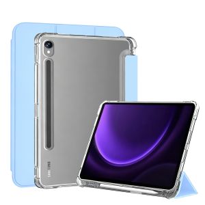 For Samsung Galaxy Tab S9 S10 S8 S7 Plus FE 12.4 11 Lite 10.9" Case Matte Transparent Back Cover Tab A11 A9 Plus 11 S Pen Holder