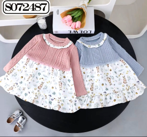 Dreas Rajut Anak Perempuan Usia 1-4 Tahun Gaun Anak Perempuan Cantik