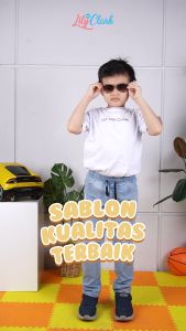 Lily And Clark Kaos Anak Laki-Laki Stylish Dengan Bahan Bagus Warna Putih LNC KLC55