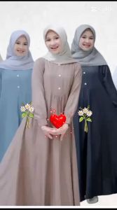 GAMIS ANAK REMAJA PEREMPUAN CRINGKLE USIA 9 -10-12 -3-14-15-16 -18 ALIKA DRESS GAMIS ANAK TANGGUNG..