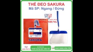 [SÉT] COMBO 10 Bộ Thẻ Đeo Sakura - Bao Gồm Dây và Thẻ nhỏ gọn và tiện dụng