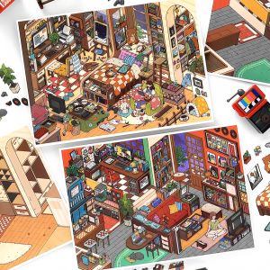 Cute DIY Micro Scenery Stickers