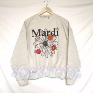 Mardi Mercredi Sweatshirt Flowermardi Blossom - Oatmeal Black