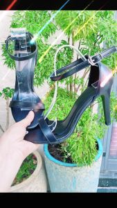 Sandal quai mảnh gót nhọn 9.5cm