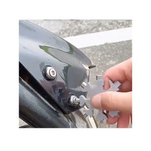 Cờ Lê Đa Năng 18 Trong 1 Hình Bông Tuyết Kết Hợp Công Cụ Móc Khóa Bông Tuyết Di Động Nhỏ Gọn