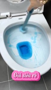 Bộ Chổi Cọ Nhà Vệ Sinh Bồn Cầu Dùng 1 Lần Tiện Lợi. Cọ toilet xoay 360 độ thế hệ mới có đầu thay thế