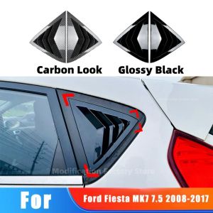 For Ford Fiesta MK7 7.5 2008-2017 Car Rear Window Shutter Louver Blind Shade Trim Cover Body Kits MK7 Louver
