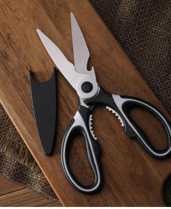 Multipurpose Stainless Steel Scissors Chicken Bone Fish Vegetables Meat Cutting Anti Skid Anti Slip Cutter 多功能剪刀