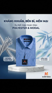 Áo sơ mi tay ngắn Khatoco (M-3XL)