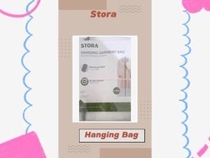 Stora 140cm Hanging Garment Bag Tas Penyimpanan Jas Gaun isi 2pcs Dengan Resleting Transparan