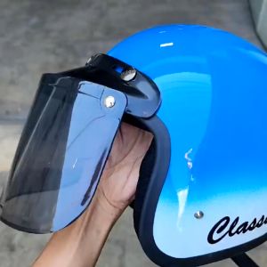 Helm Bogo Dewasa Motif Gradasi Dua Warna Free Packing Kardus