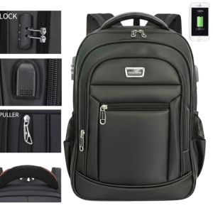 Polo GIVES 16 In Tas Ransel Kerja Tas sekolah Kunci Usb Port POLO Import