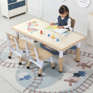 Height Adjustable Kids Study Table and Chair Set