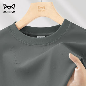 MiiOW | Mens Short Sleeve T-Shirt Laser Burned Flower Sport Quick Dry Breathable Summer Sweat Absorbent Half Sleeve Upper Apparel