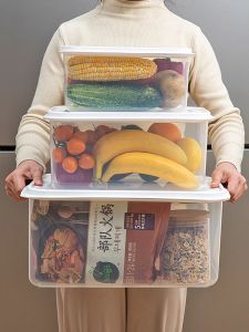 Large Capacity Rectangular Fruits And Vegetables Preservation Box Sealed Freezer Storage Commercial Grade Food Storage Container