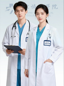 ZUOSALUN | Customized Logo Cotton Lab Coat Long Sleeve