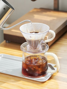 กรองกาแฟแบบมือถือยี่ห้อ Yanpin Tritan ทรงกรวยแบบพกพา ดีไซน์เรโทร สำหรับเครื่องกรองกาแฟแบบ Hand Pour over