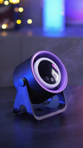 RICHMENT K6 Bladeless Desktop Fan 100-Speed Stepless Wind + Night Light + 360° Swing USB-C Powered Rechargeable Wall-Mountable & Portable