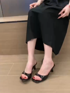 2-inch fashionable Korean casual high-heeled sandals for women heels