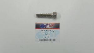 Baut L Nikel 8 x 35 (Harga Per 1 PCS) - Pitch Bolt Baud 12 Ukuran Drat 8 mm M8 Kunci L6 Panjang 35mm