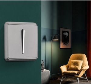 saklar lampu 1 gang 1way saklar listrik silver
