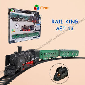 Mainan Anak Kereta Api Rel Rail King Isi 13pcs