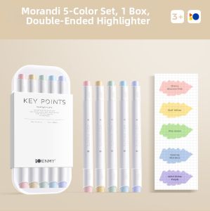 ENMI | Dual-head Quick Drying Marking Pen No Smudging Light Color