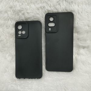 Xiaomi Redmi 13T Softcase Casing Selikon Case Silikon Macaron Pelindung Pro Camera Full Black Hitam