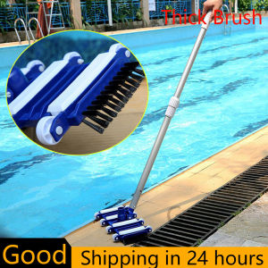 【Free Cleaning Brush】14inch Swimming Pool Cleaning Brush Professional Pool Vacuum Cleaning Tool Swimming Pool Cleaner Set Bottoms Net Pool Filter Cleaner Brush Swimming Pool Cleaning Accessories