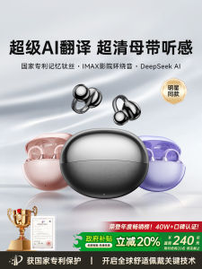 Wireless Bluetooth Earphones AI Real-time Translation Sports Bone Conduction Government Subsidy New Model 2025 Ear Clip on