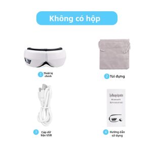 Máy Mát Xa Mắt Điện Tử Có Bluetooth Nhạc Thông Minh Túi Khí Chức Năng Nhào Bóp Thư Giãn Thiết Kế Gấp Gọn Giúp Giảm Khô Và Mỏi Mắt