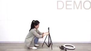 HKS- PAKET LENGKAP RING LIGHT LED 33CM Lampu 33 cm Make Up Lampu + TRIPOD 21M + HOLDER HP Ringlight