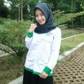 Kemeja wanita putih lengan panjang jumbo HSN-Kemeja Hari Santri Nasional-Baju wanita anak pondok. 