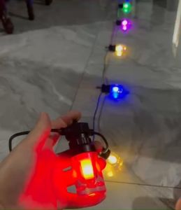 Đèn Nháy Cối Chịu Nước 5m 10 Đèn to. Trang Trí Ngoài Trời Sân Vườn Lễ Tết Quán Xá...