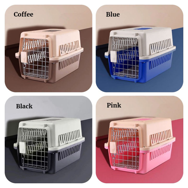 Pet Carrier Travel Cage Cat Dog carrier Cat Carrier Crates Airline Approved Pet Cage Lazada PH