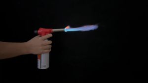 J.LD Tool Gas Torch BBQ Blower Torch Butane Torch Kitchen Blow Lighter Adjustable Flame With Reverse Use