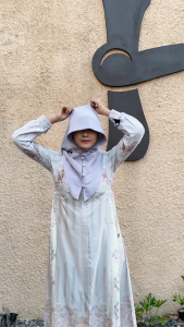 ALYAHIJAB by NAJA - Deena Hoodie Khimar sz M Softpad Dewasa