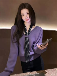 Dotted Bow Loose Cozy Sweater