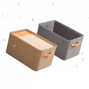 Siêu rẻ - Hộp đựng quần áo 42 x 28cm khung thép form đứng cứng cáp hộp vải oxford châu Âu hộp chứa đồ sắp xếp tủ quần áo tủ vải hộp chứa đồ
