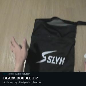 SLYH Wet Bag 30x40cm | Water-Resistant Reusable PUL Bag for Swim Gym & Travel | Single / Double Zip