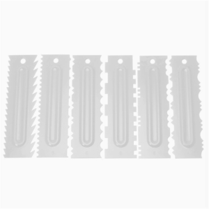 XMSJ | Bộ 6 Dụng Cụ Làm Bánh Hình Lược Dụng Cụ Cạo Bánh Dụng Cụ Làm Bánh Tự Làm Bộ Dụng Cụ Cạo Kem Nhựa Phụ Kiện Làm Bánh Thân Thiện Với Môi Trường Dành Cho Mọi Giới Tính-Người Lớn