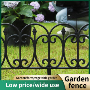 20pcs Gardening PVC Small Iron Fence Lawn Flower Bed Light Plant Border Outdoor Protection Protective Trim Easy to Install